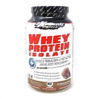 Bluebonnet Nutrition Extreme Edge Whey Protein Isolate Powder, Grass Fed Cows, 26 Grams of Protein, No Sugar Added, Non GMO, Gluten Free, Soy Free, Kosher Dairy, 2 lb, 28 Servings, Chocolate Flavor