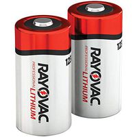 RAYOVAC RL123A-2A 3-Volt Lithium 123A Photo Batteries (2 pk), New