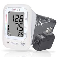 YMT Life Blood Pressure Monitor – Automatic Upper Arm Blood Pressure Machine with Cuff – FDA Approved Digital Hypertension Detector with LCD Screen – Clinical Accuracy for Heart Rate Pulse and BP