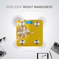 LYAOE Bluetooth Body Fat Scale Gift Box White Ribbon Chamomile On Smart Wireless Scale with LCD Display Measuring Body Weight Bmi and Health Digital Scale