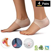 MQSS Silicone Gel Heel Protector - Plantar Fasciitis Treatment, Heel Cups,Heel Pain Relief Protectors Foot Inserts for Achilles Tendonitis Tendon, Spurs, Fascia Support