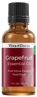 Viva Doria 100% Pure Grapefruit Essential Oil, Undiluted, Food Grade, made in USA Grapefruit Oil, 30 mL (1 Fl Oz)