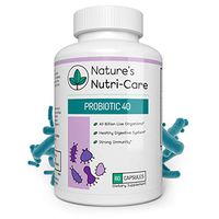 Nature's Nutri-Care Probiotic Supplement - 40 Billion CFUs – 3X Higher Potency - MAKTREK Bi-Pass – Stronger Digestive and Immune Health - Capsule Count 60