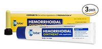 Hemorrhoidal Pain Relief Ointment Generic for Preparation H 2 oz (57g) Per Tube (3 Pack)