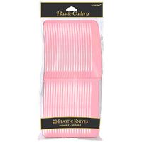 New Pink Plastic Knives, 12 Pks