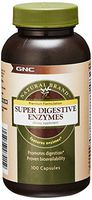 GNC Natural Brand Super Digestive Enzymes, 100 Capsules, Supports Protein, Carbohydrate and Fat Digestion