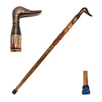 Nautical World Unisex Duck Head Cane Maple, Solid Brass Handle Walking Stick -Affordable Gift! Item, Affordable Gift Decorative Walking Cane Fashion Statement for Men/Women/Seniors/Grandparents! Item