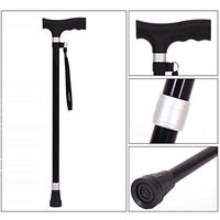 cane Portable Lightweight with Frosted Handle Multifunctional Adjustable Walking Stick for Men Women(70-92Cm) HOJZ,Black