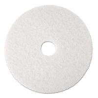 3M - Super Polish Floor Pad 4100 19" White 5/Carton "Product Category: Breakroom And Janitorial/Cleaning Tools & Supplies"