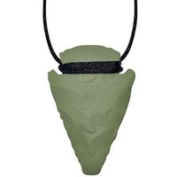  Munchables Arrowhead Chewable Pendant - Chew Necklace (Green) 