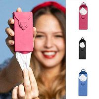 BackBurn Reusable Tissue Pack Silicone Handkerchief Box with 6 Reusable Tissues (Sky Blue)