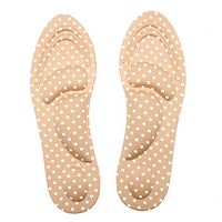 JETEHO Breathable Woman's Full Length Foot Pain Relieve Cushioned, Shoe Insoles for Massaging with 4D High Heel Cushion & Arch Support (1 Pair)