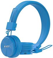 Wireless Bluetooth Headphones On Ear, Aitalk X3 Portable Headsets Ergonomic Fit Superb Comfort with Microphone, Support TF Card, FM Radio(Blue)