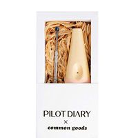 Pilot Diary X Common Goods Tobacco Pipe Original Designer Handmade Smoking Pipe with Cleaning Tool 3.2" Wheat&Pink