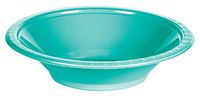 Creative Converting 324794 Touch of Color 240 Count 12 oz Plastic Bowls, Teal Lagoon