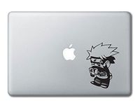 Chibi Kakashi Reading Naruto Printed Clear Vinyl Decal Sticker Compatible with Apple MacBook Pro Air 11" 12" 13" 15" All Years Laptop Trackpad Keyboard (11", 12" Macbook)