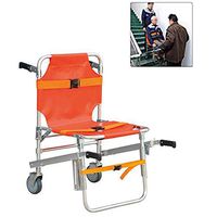 EMS Stair Chair, Ambulance Firefighter Evacuation Medical Foldable Aluminum Lift Stair Chair with Quick Release Buckles, 350 lbs Capacity