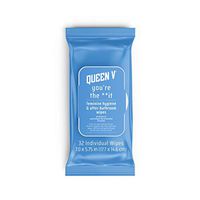 Queen V Youre theit Wipes Feminine Hygiene After-Bathroom, 32 Wet Wipes