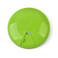 Refaxi 7-Day Round Pill Box Holder Weekly Medicine Storage Organizer Container Case