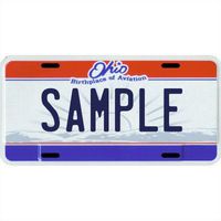 Your Name Your State Custom Metal License Plate - Choose from All 50 States (Ohio, 6" x 12" Super Thick (.045"))