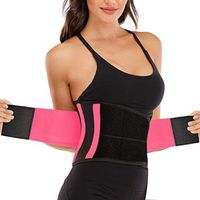 Back Brace Belt Lumbar Support, Back Support Lower Back Brace Provides Back Pain Relief, Adjustable Posture-Support Brace and Double-Compression Belt (Pink, XX-Large)