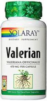 Solaray Valerian Root Capsules, 470 mg, 100 Count (3 Pack)