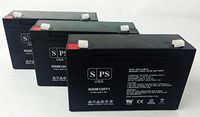 SPS Brand 6V 12Ah SLA Replacement Battery for American Hospital Supply N7922 VIP Pump (3 Pack)