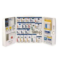50 Person Large Plastic SmartCompliance First Aid Cabinet Without Medications - Emergency Kit Trauma Kit SmartComplaiance First Aid Cabinet Refill
