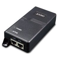 PLANET Gigabit PoE Injector, Adapter (60W, Integrated) | Single-Port, Ultra Power over Ethernet Injector, Network Distances up to 328 Feet | Use for IP Camera, More (POE-173)