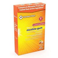 Member's Mark 4mg Nicotine Gum, Coated Fruit Flavor (231 ct.) AS