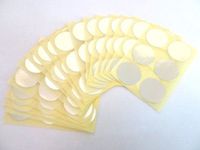 Minilabel 102 Labels , 25mm Diameter Round , Colour Code Stickers Shiny Silver