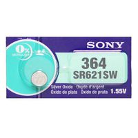 Sony 364 (SR621SW) 1.55V Silver Oxide 0% Hg Mercury Free Watch Battery (9 Batteries)