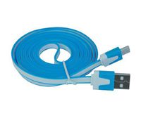 iShoppingdeals - for Trio Stealth 7" / 7.85" / 8" / 10.1" Tablet USB Data Sync Charging Transfer Cable Cord 6 Feet, Blue/White