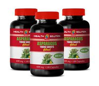 Diuretic Weight Loss - Asparagus Young Shoots Extract - Digestion Capsules - 3 Bottles 300 Capsules