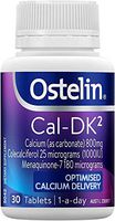 Ostelin Cal DK2 - for Strengthening Bones & Healthy Muscles - Boost Immune System - Once Daily Vitamin D, Calcium, Vitamin K2 Supplement - 30 Tablets