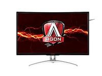 AOC Agon AG322QCX 31.5" Curved Frameless Gaming Monitor, QHD 2560x1440 VA Panel, FreeSync, 144Hz, 4ms, VESA (Renewed)