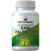 Saw Palmetto Capsules for Men and Women by Peak Performance. 1000mg All Natural Saw Palmetto Extract Pills for Prostate Support. DHT Blocker Supplement for Hair Loss, Prostate Health, Urinary Flow