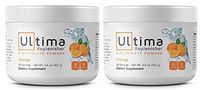 Electrolyte Powder - Balanced, Hydrating Electrolyte Replacement - 30 Serving Canisters - Orange - 3.6 Ounces Each (Pack of 2)