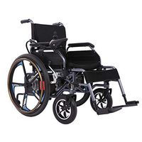 Lightweight Electric Wheelchair, Power Transport Wheelchair Chair, Electric Wheelchairs for Adults Elderly, Rollator Walker with Seat