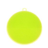 Daliuing Silicone Dishwashing Brush Kitchen Silicone Sponge Multipurpose Antimicrobial Dish Washing Brush Green