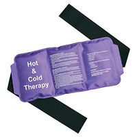 Foxxgel Hot and Cold Therapy Reusable Gel Pack for Injuries and Pain Relief with Adjustable Elastic Strap (Large)