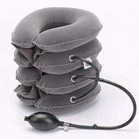 Cervical Neck Traction 4Layer Device - Neck Massager & Collar - Neck & Shoulder Pain Relief - Cervical Collar for Travel/Home Improved Spine Alignment