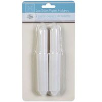2 Piece White Plastic Toilet Tissue Replacement Rollers