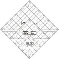 Bloc Loc~Half Square Triangle Ruler Set #5-4.5"5.5",6.5", Acrylic Ruler