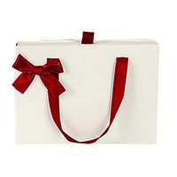 Drasawee Portable Rectangle Drawer Gift Box for Xmas Festival Special Occassions 9X2.8X6.5 Beige