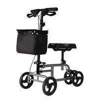 Yadianna All Terrain Foldable Mobility Walker Rollators 4 Wheel with Seat,Elderly Walker Trolley Shopping Cart Assisted Walking Wheelchairs