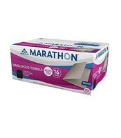 Marathon Singlefold Natural Brown Paper Towels 4,000 Count, Fits All S-Fold Dispensers