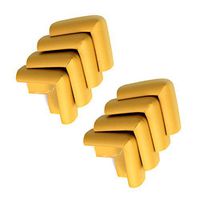 8 Pack Soft Safe Baby Kids Furniture Desk Table Corner Bumper Cushion Guard Protectors, Mustard