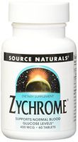 Source Naturals Zychrome 400 mcg Supports Normal Blood Glucose Levels - 60 Tablets
