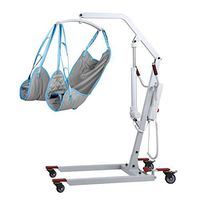 HNYG U-Shape Medical Transfer Sling with Leg Ring,Four Point Support Full Body Mesh Sling,Medical Transfer Equipment for Amputee,Fabric Polyester Lift Slings,Easy to Dry, Breathable and Durable.
